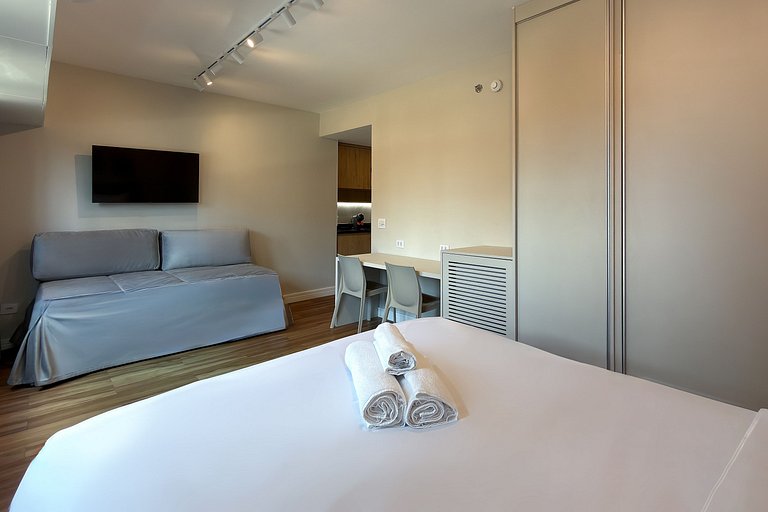 Estudio en Wyndham Berrini + Cochera – 4 Pers.