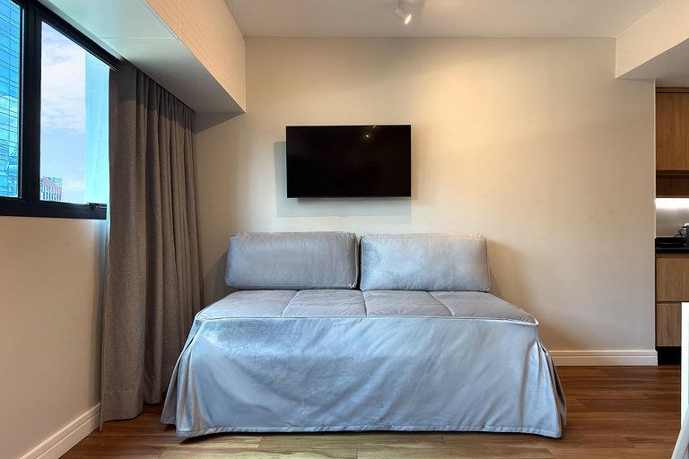 Estudio en Wyndham Berrini + Cochera – 4 Pers.