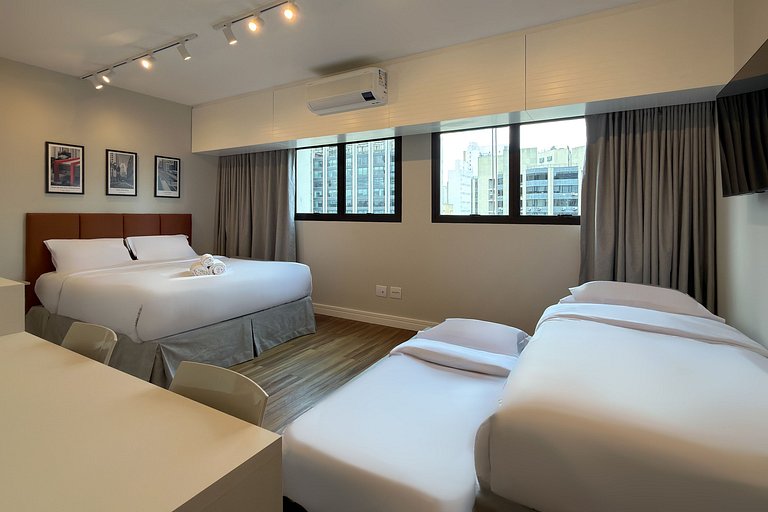 Studio im Wyndham Berrini + Parkplatz – 4 Pers.