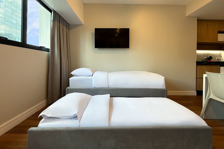 Studio im Wyndham Berrini + Parkplatz – 4 Pers.